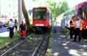 VU Roller KVB Bahn Koeln Luxemburgerstr Neuenhoefer Allee P028